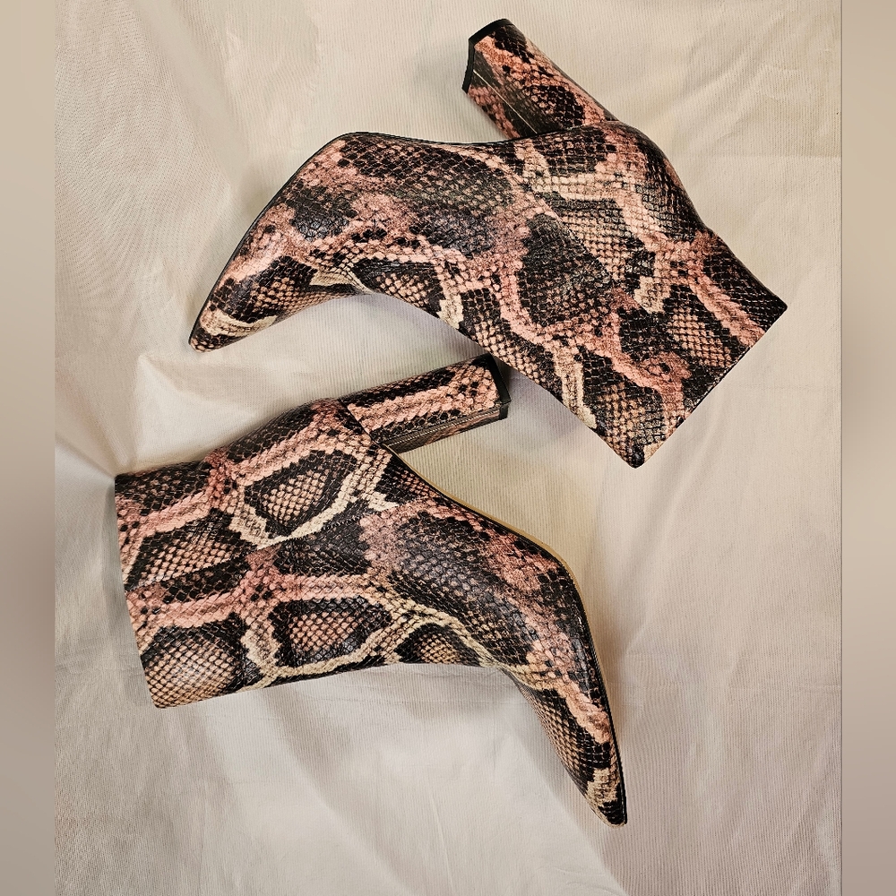 Marc Fisher Reptile Print Boots 9.5